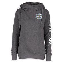 Load image into Gallery viewer, Twisted Rail Ladies Cowl Neck Hoodie