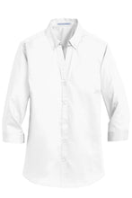 Load image into Gallery viewer, Matthews Port Authority® Women's 3/4-Sleeve SuperPro™ Twill Shirt - WOMENS