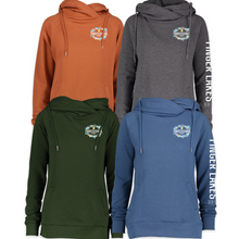 Load image into Gallery viewer, Twisted Rail Ladies Cowl Neck Hoodie