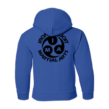 Load image into Gallery viewer, Irondequoit Martial Arts Youth Hooded Sweatshirt - Royal Blue