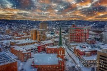 Load image into Gallery viewer, Chenango Street Snow Storm by Dan Simonds Canvas Print