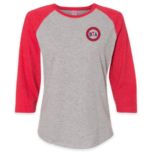 Load image into Gallery viewer, Binghamton Teachers' Association Women's Baseball Tee