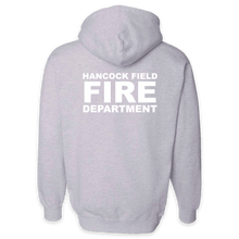 Load image into Gallery viewer, LEISURE WEAR- Hancock Fire Department Hooded Sweatshirt (Full Color Logo w/back)