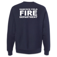 Load image into Gallery viewer, LEISURE WEAR- Hancock Fire Department Crewneck (Full Color Logo w/back)
