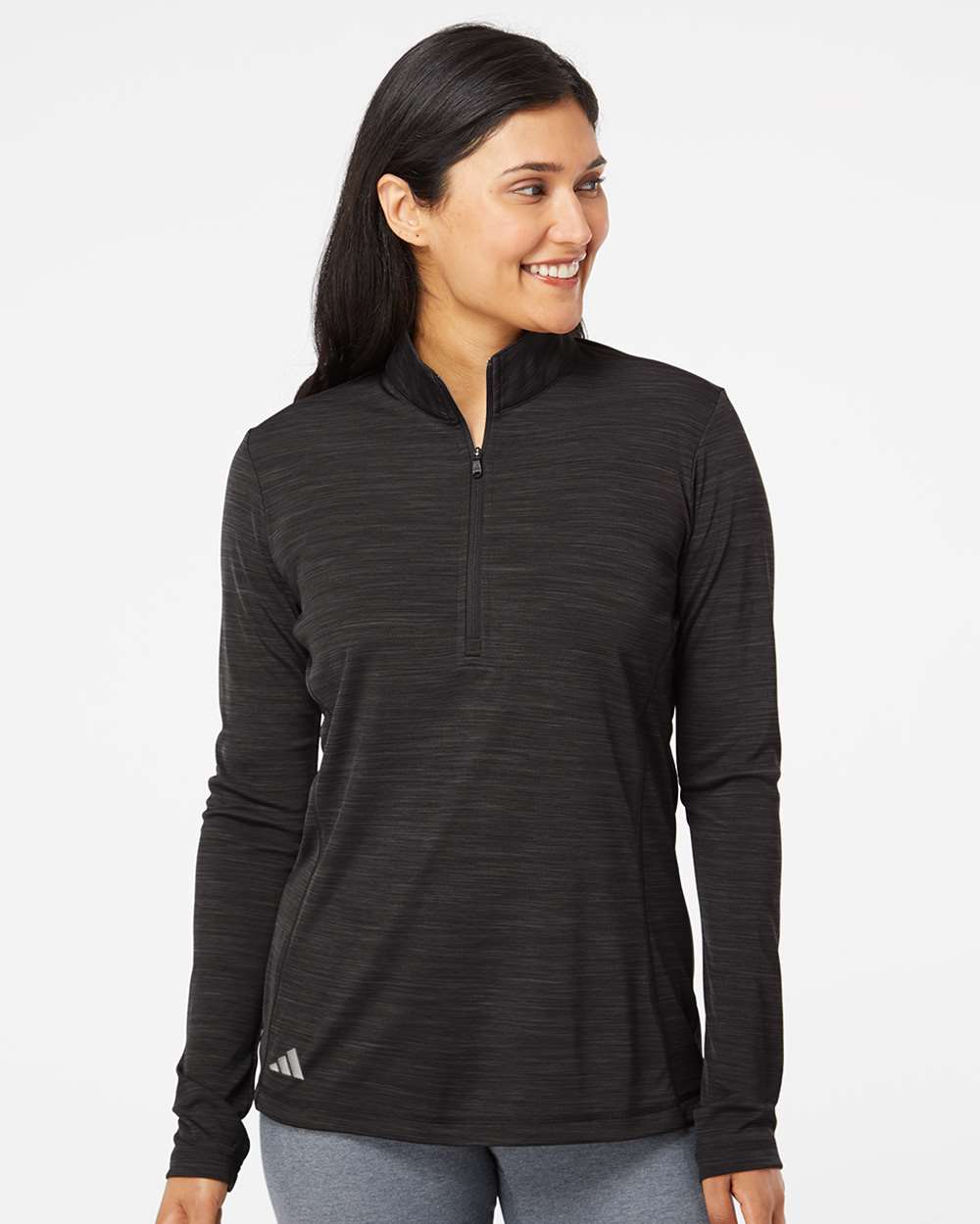 Matthews Adidas - Women's Lightweight Mélange Quarter-Zip Pullover - WOMENS