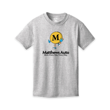 Load image into Gallery viewer, Matthews &#39;Matty&#39; Youth T-shirt (Design #3)
