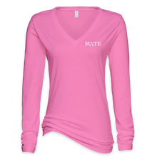 Load image into Gallery viewer, SEED - Ladies Long Sleeve V Neck - Logo 2
