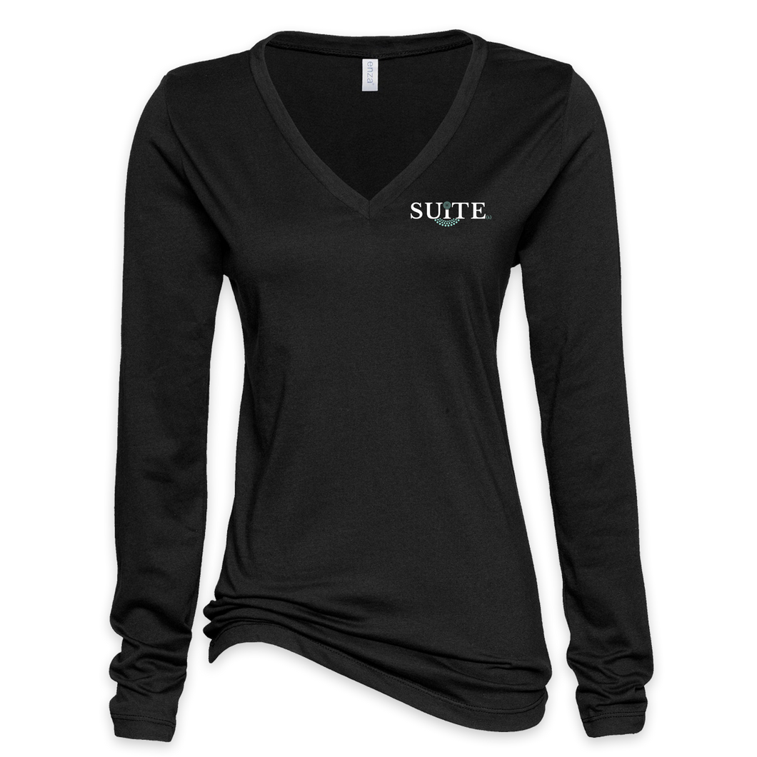 SEED - Ladies Long Sleeve V Neck - Logo 2