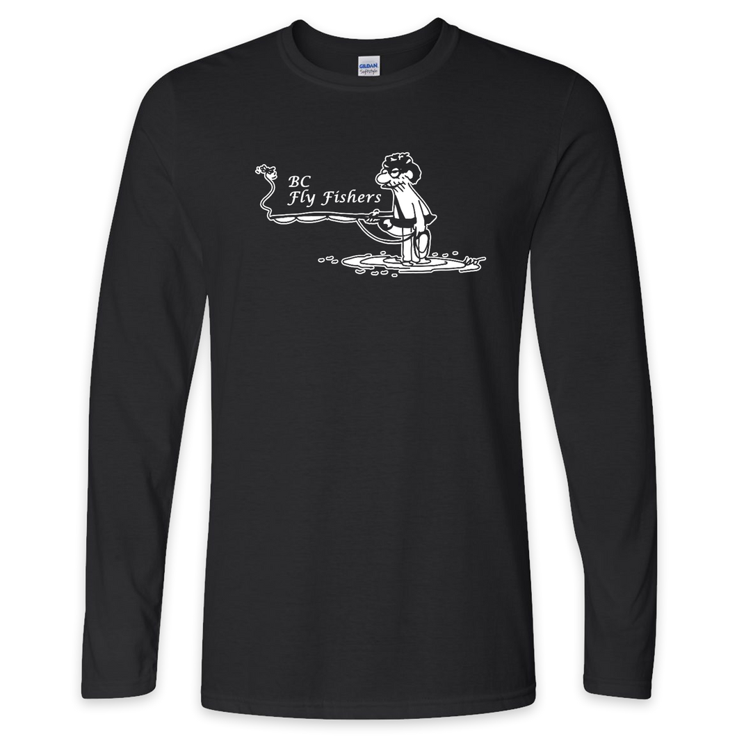 BC Fly Fishers Long Sleeve Tshirt - Full Front Design