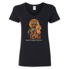 Load image into Gallery viewer, Angel Peer Support Ministries - Ladies Vneck Full Front
