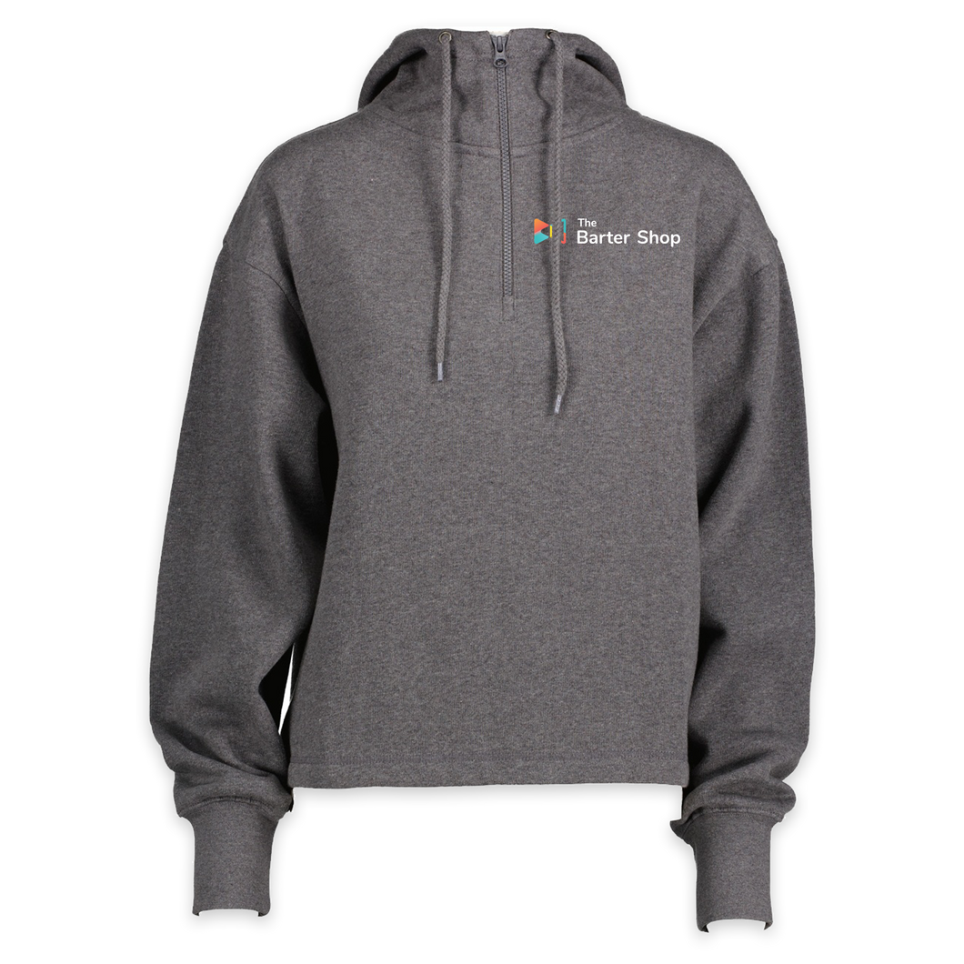 Barter Shop 1/4 Zip Ladies Hoodie