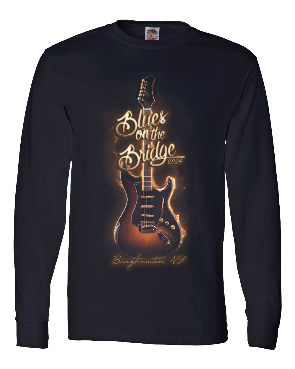 Blues On The Bridge - Full Color Long Sleeve