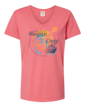 Load image into Gallery viewer, Bluegrass Cruise Ladies VNeck Tee 2025!
