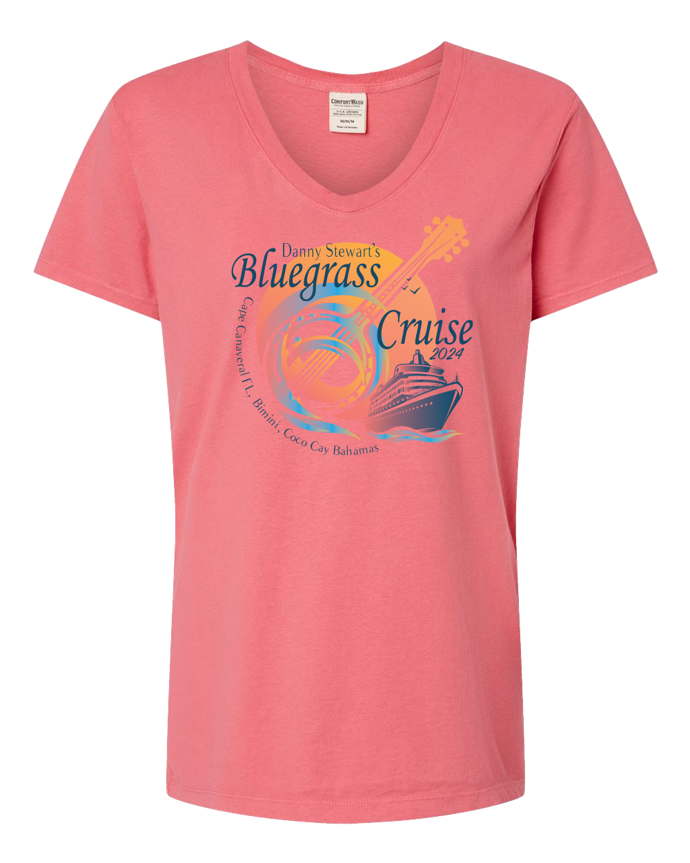 Bluegrass Cruise Ladies VNeck Tee 2025!