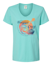 Load image into Gallery viewer, Bluegrass Cruise Ladies VNeck Tee 2025!
