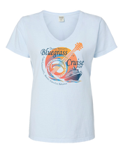 Load image into Gallery viewer, Bluegrass Cruise Ladies VNeck Tee 2025!
