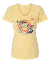 Load image into Gallery viewer, Bluegrass Cruise Ladies VNeck Tee 2025!
