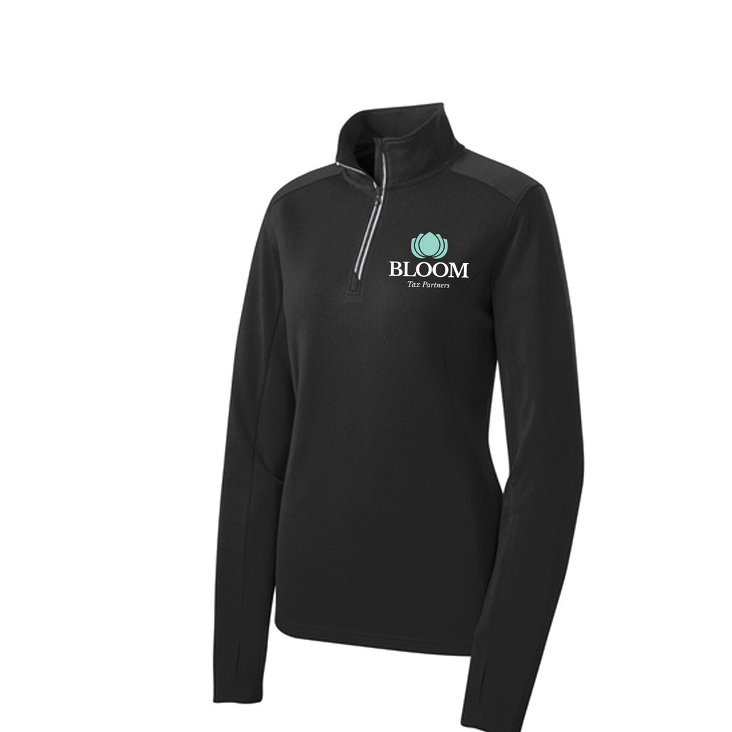 BLOOM Ladies 1/4 Zip Pullover