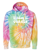 Load image into Gallery viewer, Ithaca is Gorges Tie Dye Hoodie
