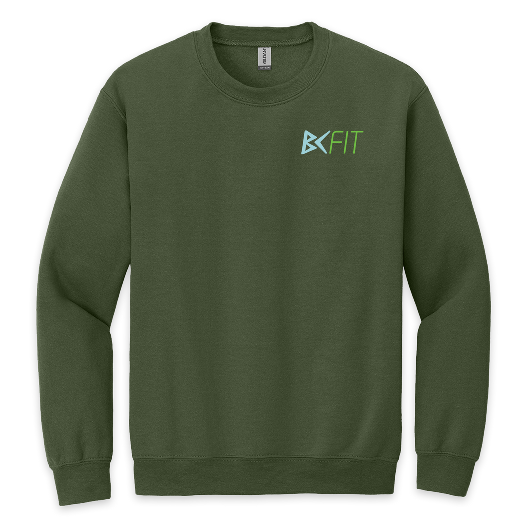 BC Fit Crewneck Sweatshirt - Full Back Design!