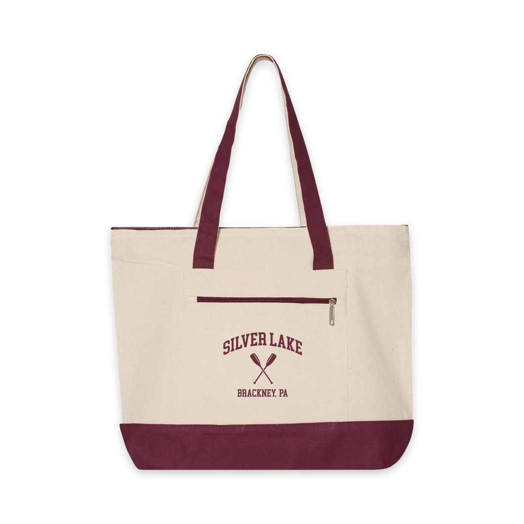 Silver Lake Zippered Tote