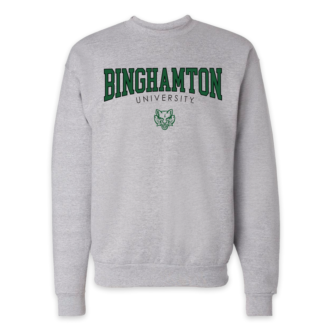 Grey Binghamton University Crewneck