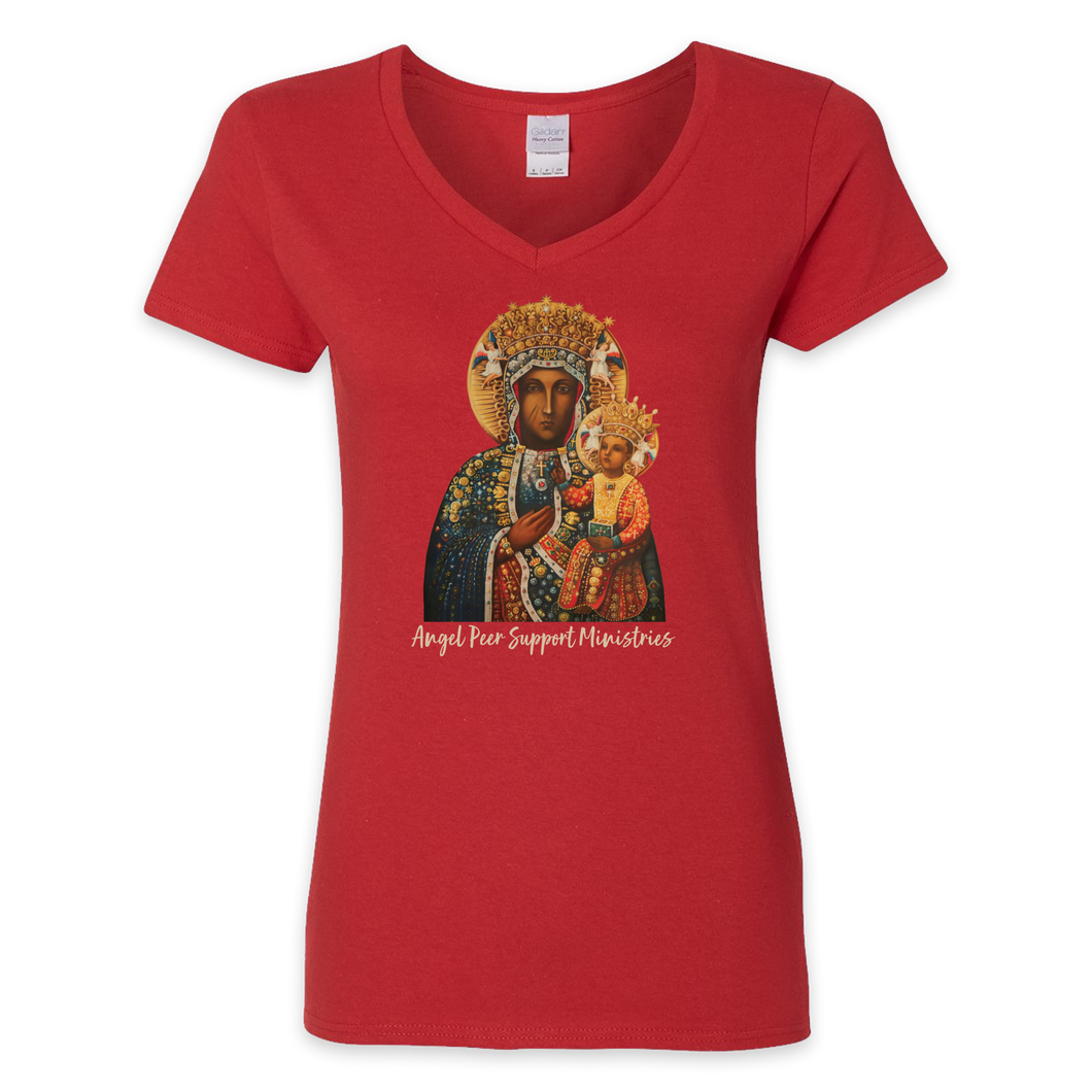 Angel Peer Support Ministries - Ladies Vneck Full Front