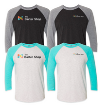 Load image into Gallery viewer, Barter Shop 3/4 Sleeve Baseball Tee

