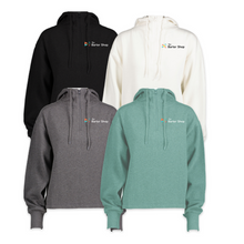Load image into Gallery viewer, Barter Shop 1/4 Zip Ladies Hoodie
