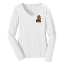 Load image into Gallery viewer, Angel Peer Support Ministries - Ladies Long Sleeve Vneck
