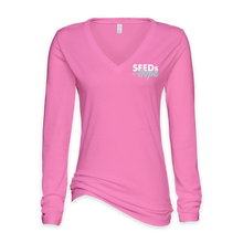 Load image into Gallery viewer, SEEDS of Hope - Ladies Long Sleeve V Neck
