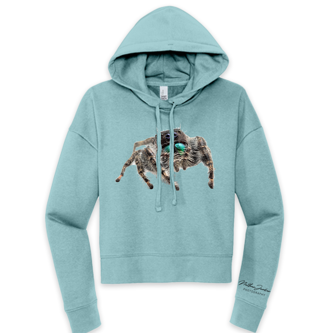 Nathan Jordan Photography - Jump Spider Cropped Hoodie