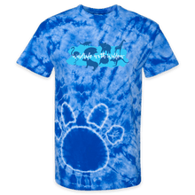 Load image into Gallery viewer, Wildlife With Willow  Paw Print Tie-Dye Tee
