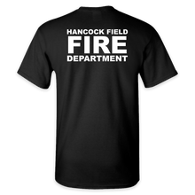 Load image into Gallery viewer, ON DUTY- Hancock Fire Department T-Shirt (Full Color Logo w/back)
