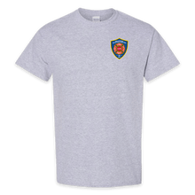Load image into Gallery viewer, ON DUTY- Hancock Fire Department T-Shirt (Full Color Logo w/back)
