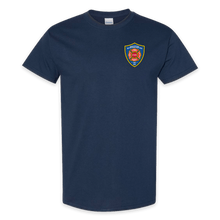 Load image into Gallery viewer, ON DUTY- Hancock Fire Department T-Shirt (Full Color Logo w/back)
