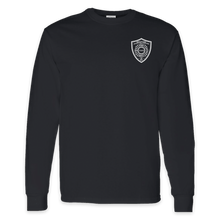 Load image into Gallery viewer, ON DUTY- Hancock Fire Department Long Sleeve Tee (Front Only White Logo)
