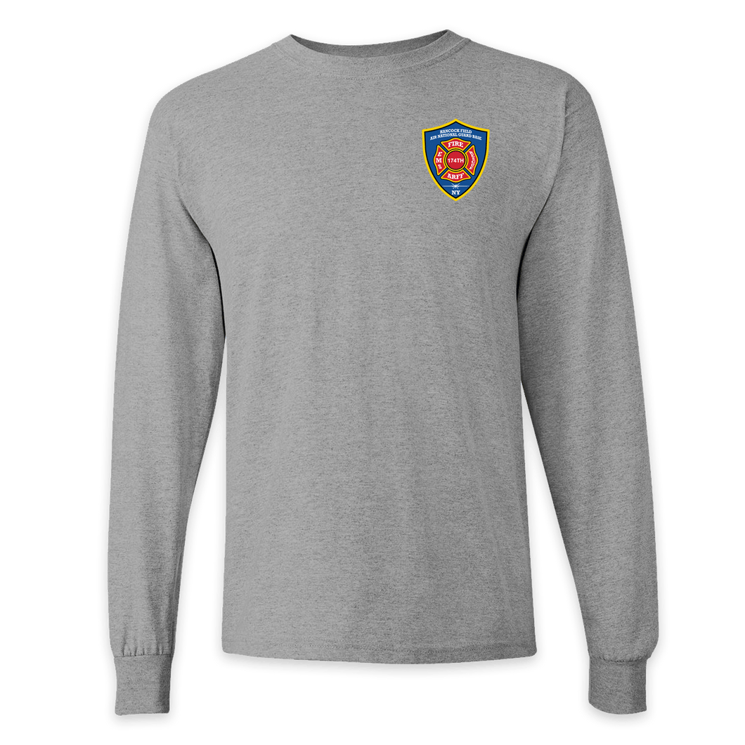 ON DUTY- Hancock Fire Department Long Sleeve Tee (Front Only Full Color Logo)