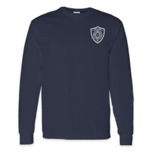 Load image into Gallery viewer, ON DUTY- Hancock Fire Department Long Sleeve Tee (Front Only White Logo)
