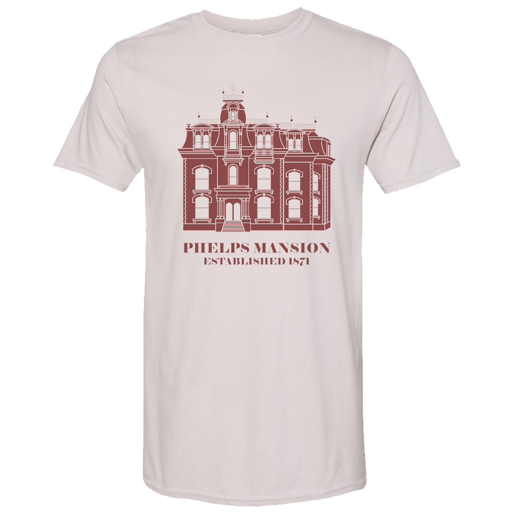 Phelps Mansion T-Shirt Grey with Mansion