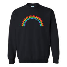 Load image into Gallery viewer, Binghamton Rainbow Crewneck Sweatshirt
