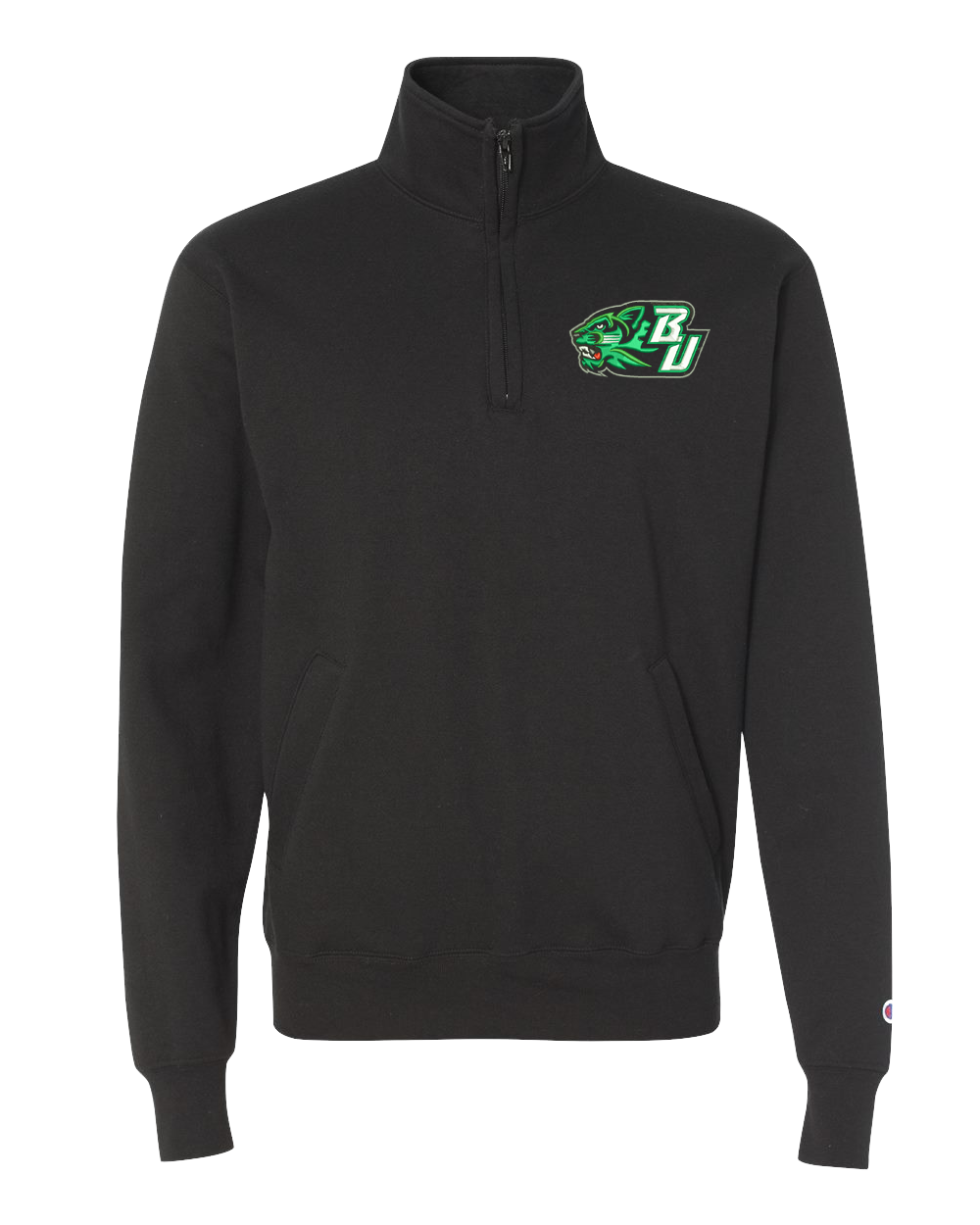 Black Bearcat Embroidered Quarter Zip