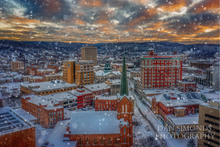 Load image into Gallery viewer, Chenango Street Snow Storm by Dan Simonds Acrylic Print
