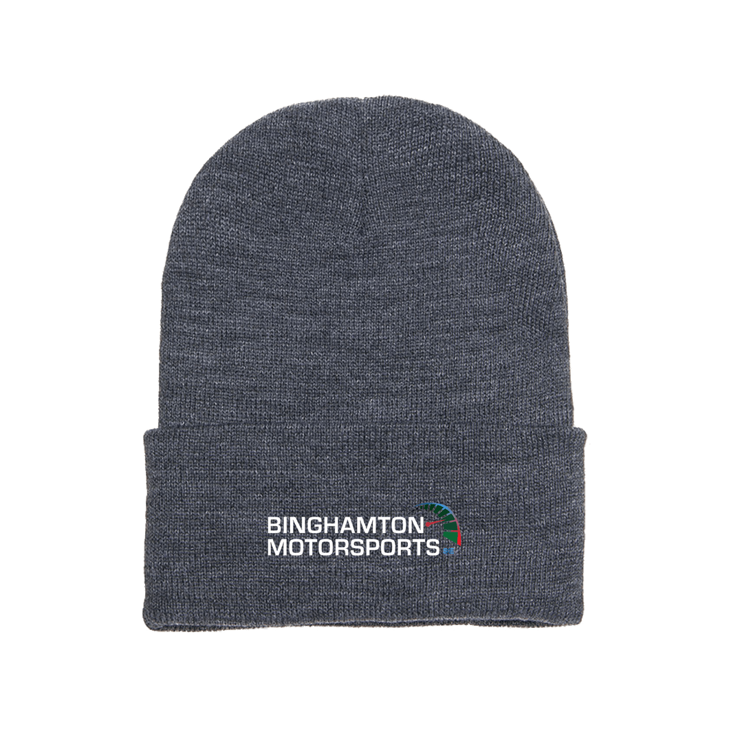 Binghamton Motorsports Beanie in Dark Grey