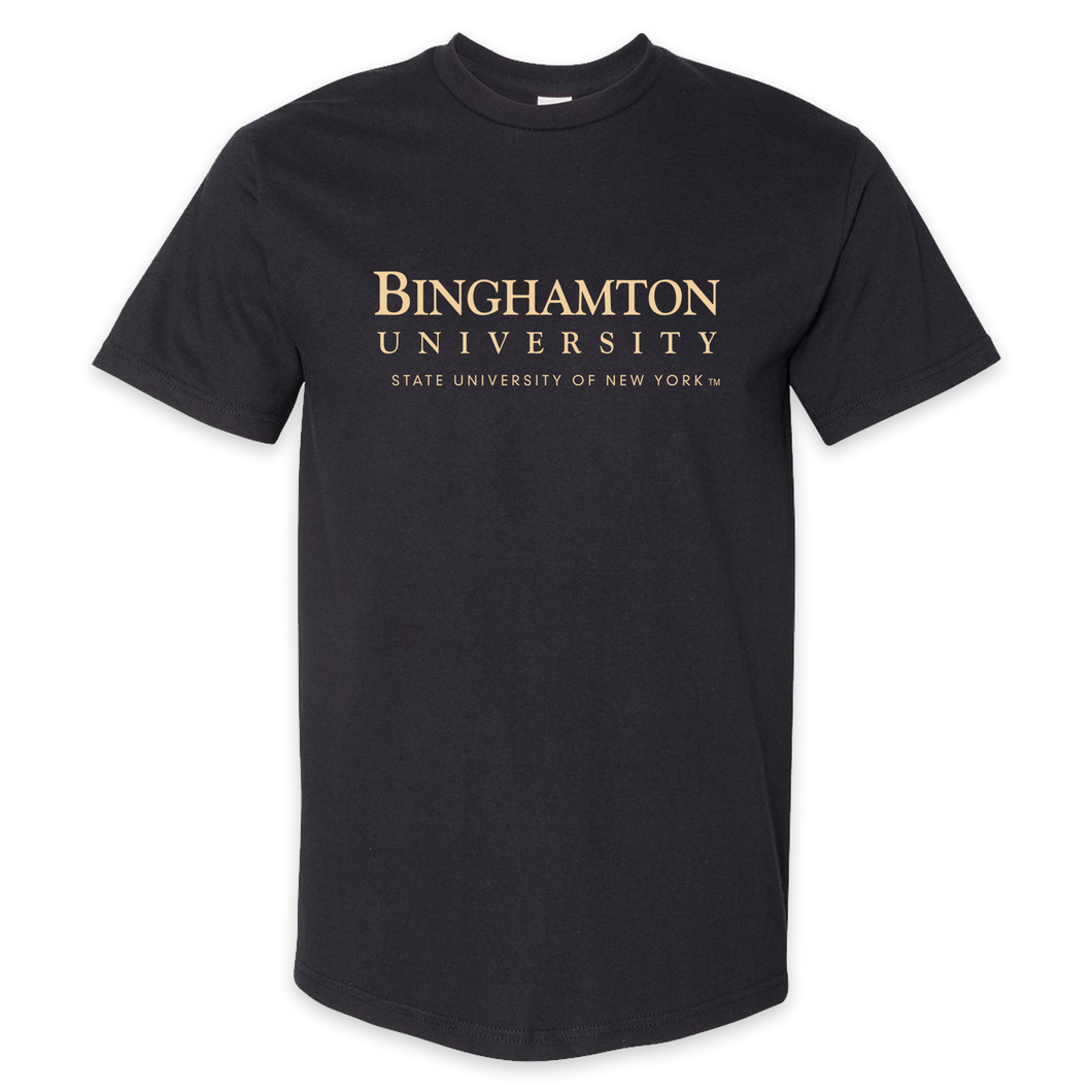 Black Classic Binghamton University Logo Tee