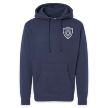 Load image into Gallery viewer, LEISURE WEAR- Hancock Fire Department Hooded Sweatshirt (White Logo w/back)
