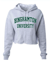 Load image into Gallery viewer, Binghamton University Cropped Hoodie
