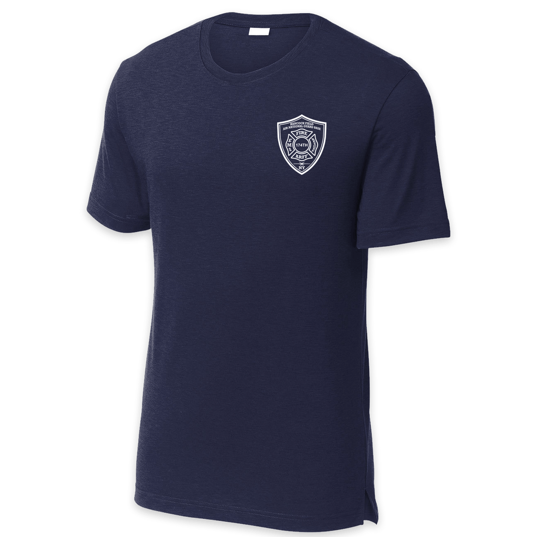 LEISURE WEAR- Hancock Fire Department Short Sleeve Performance Shirt (White Logo w/back)