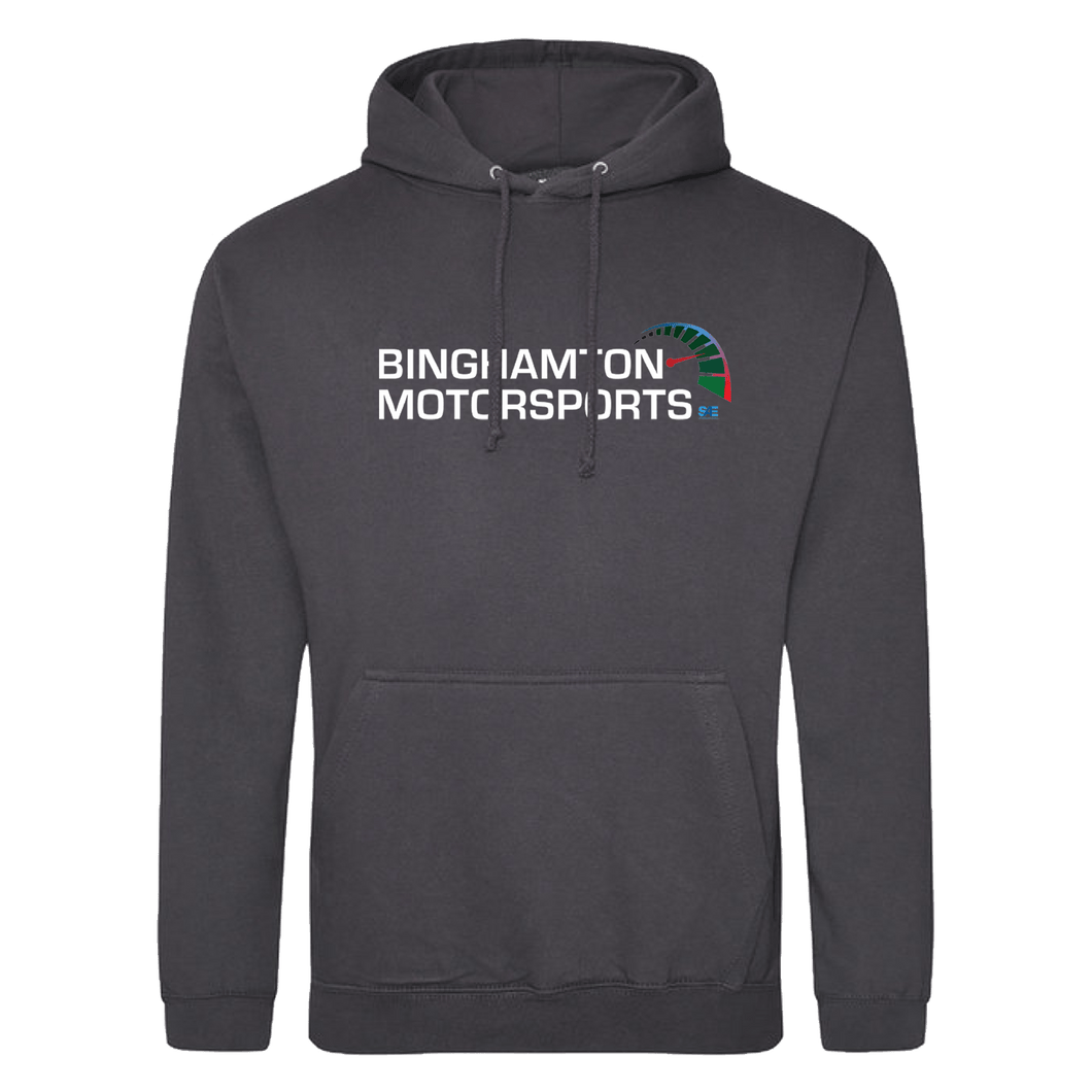 Binghamton Motorsports Hoodie in Steel Grey