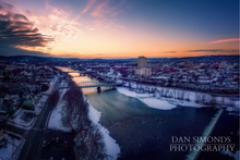 Load image into Gallery viewer, Susquehanna Skyline by Dan Simonds Canvas Print
